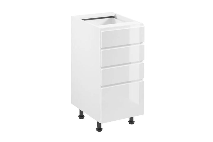 Unterschrank 40 cm - Aspen D40S4 Weiß/Hochglanz - Hi Markt GmbH