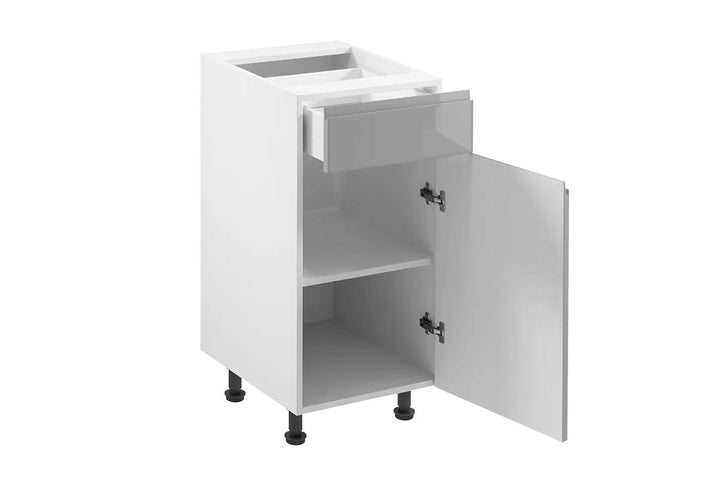 Unterschrank 40 cm - Aspen D40S1-P/L Grau/Hochglanz - Hi Markt GmbH