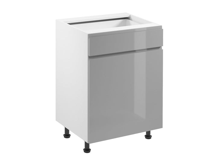 Unterschrank 60 cm - Aspen D60S1 Grau/Hochglanz - Hi Markt GmbH