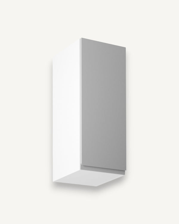 Hängeschrank 30 cm Glanzia – G30 – Grau / Hochglanz – Moderner Küchenschrank