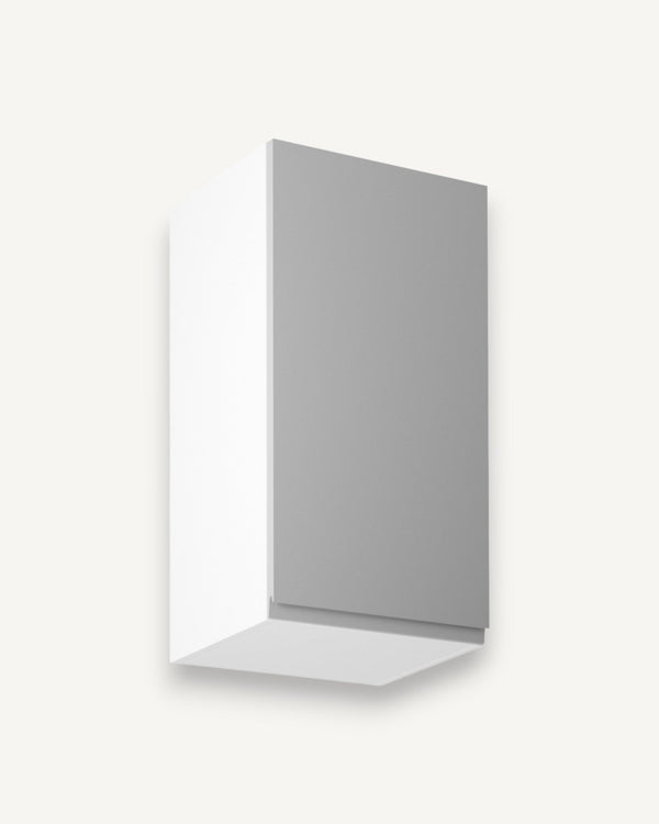 Hängeschrank 40 cm Glanzia – G40 – Grau / Hochglanz – Moderner Küchenschrank