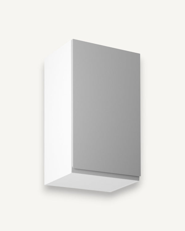 Hängeschrank 45 cm Glanzia – G45 – Grau / Hochglanz – Moderner Küchenschrank