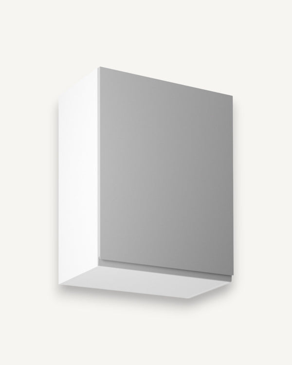 Hängeschrank 60 cm Glanzia – G60 – Grau / Hochglanz – Moderner Küchenschrank