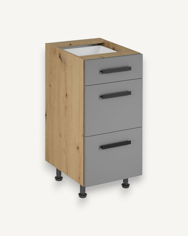 Unterschrank 40 cm Velora – D40S3 – Moderner Küchenschrank