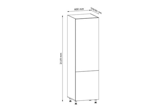 Hochschrank 60 cm - Velora - Platzsparender Schrank für maximale Organisation. - Hi Markt GmbH
