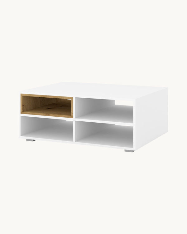 ANETTE Couchtisch Moderner Wohnzimmertisch mit Holzoptik