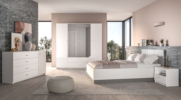 LUCY & MELL – Schlafzimmer-Set – 5-teilig – Modern und kompatibel für stilvolle Räume