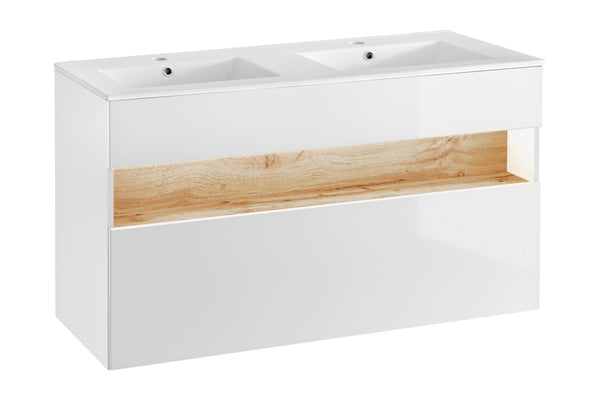 BAHAMA Badunterschrank – 120 cm – Eleganter Waschtischunterschrank mit Soft-Close Funktion