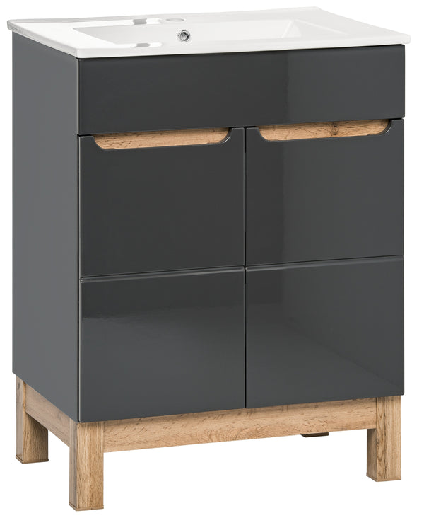 BALI Bad-Unterschrank – Modernes Badmöbel mit Soft-Close-Funktion