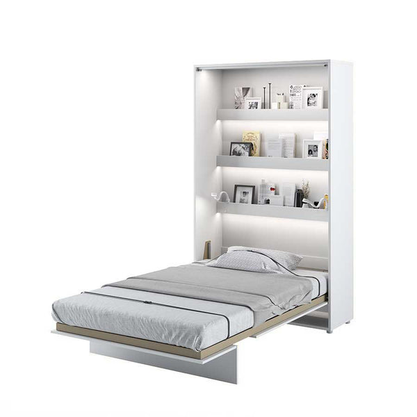 BED CONCEPT Klappbett – 120x200 cm – Vertikales Wandbett mit Metallrahmen