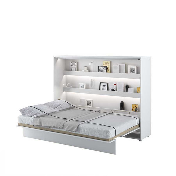 BED CONCEPT Klappbett – 140x200 cm – Horizontales Wandbett mit Metallrahmen
