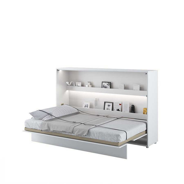 BED CONCEPT Klappbett – 120x200 cm – Horizontales Wandbett mit Metallrahmen
