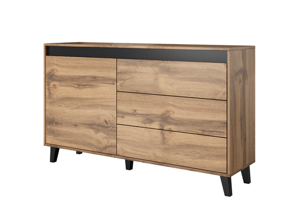 NORD I Sideboard – 138 cm – Modernes Aufbewahrungsmöbel mit Holzoptik