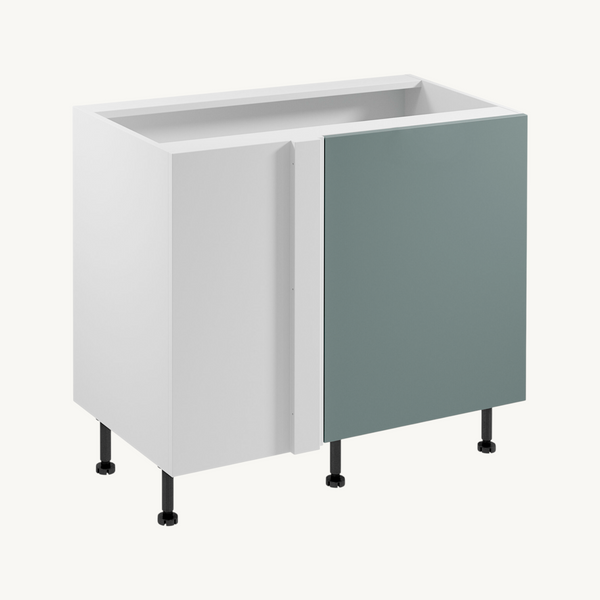 Eck-Unterschrank D100N P/L - Livaro Weiß / Grün