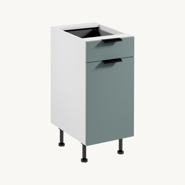 Unterschrank D40S1 P/L – Livaro – Weiß / Grün