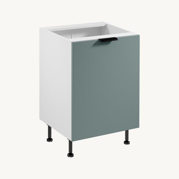 Unterschrank D60 P/L - Livaro - Weiß / Grün Matt