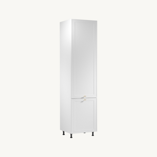Unterschrank D60RWN P/L - Livaro Weiß / Weiß Rahmen