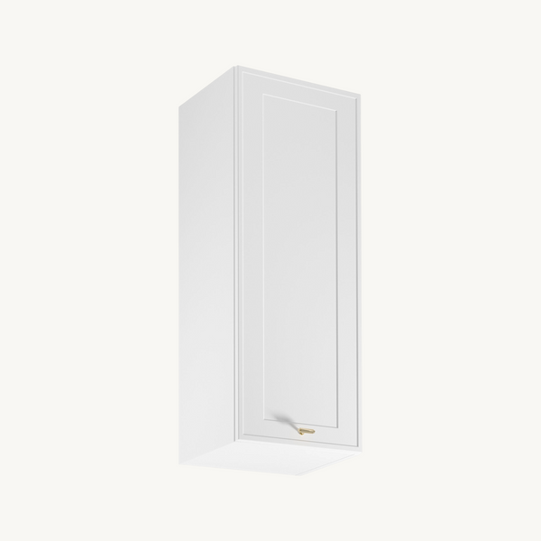 Oberschrank G40 P/L - Livaro Weiß / Weiß Rahmen