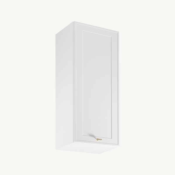 Oberschrank G45 P/L - Livaro Weiß / Weiß Rahmen