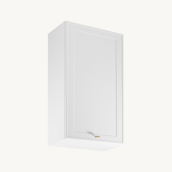 Oberschrank G60 P/L - Livaro Weiß / Weiß Rahmen