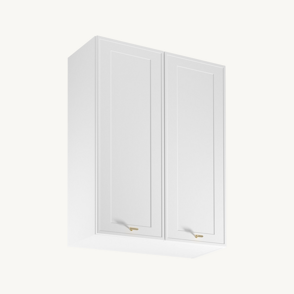 Oberschrank G80 - Livaro Weiß / Weiß Rahmen