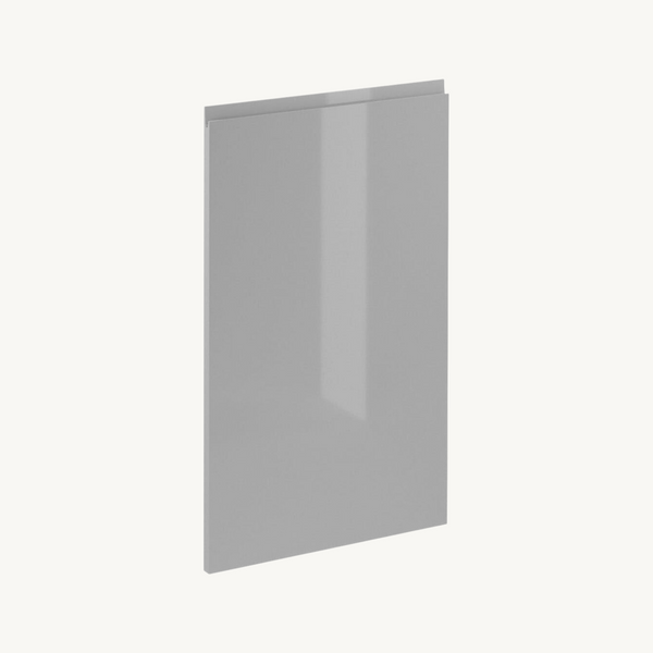 Geschirrspülerfront 45 cm Glanzia – D45FZW – Grau / Hochglanz – Moderner Küchenschrank