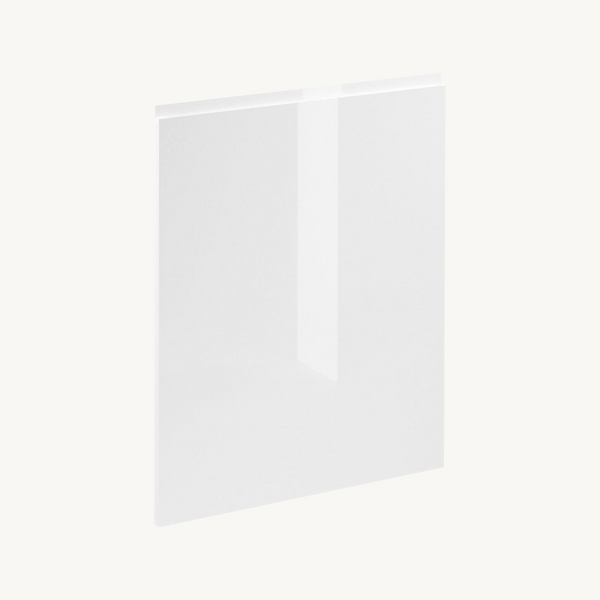 Geschirrspülerfront 60 cm Glanzia – D60FZW – Weiß / Hochglanz – Moderner Küchenschrank