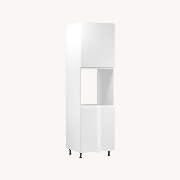 Umbauschrank 60 cm Glanzia – D60P P/L – Weiß / Hochglanz – Moderner Küchenschrank