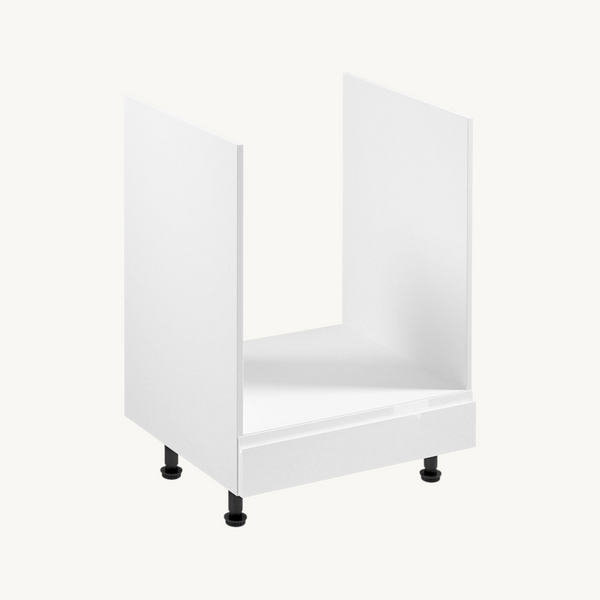 Umbauschrank 60 cm Glanzia – D60ZK – Weiß / Hochglanz – Moderner Küchenschrank