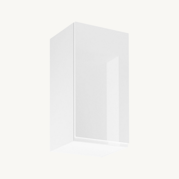 Hängeschrank 40 cm Glanzia – G40 – Weiß / Hochglanz – Moderner Küchenschrank