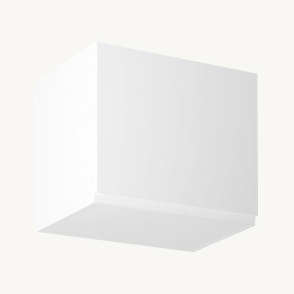 Hängeschrank 50 cm Glanzia – G50K – Weiß / Hochglanz – Moderner Küchenschrank