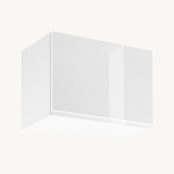 Hängeschrank 60 cm Glanzia – G60K – Weiß / Hochglanz – Moderner Küchenschrank