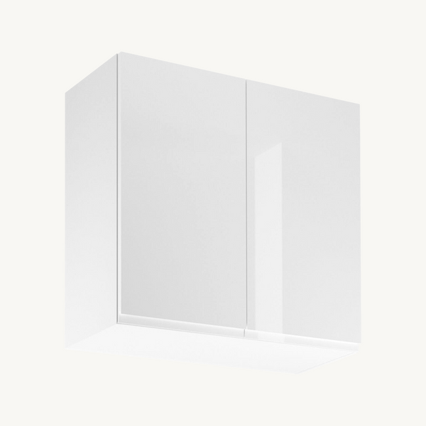 Hängeschrank 80 cm Glanzia – G80 – Weiß / Hochglanz – Moderner Küchenschrank
