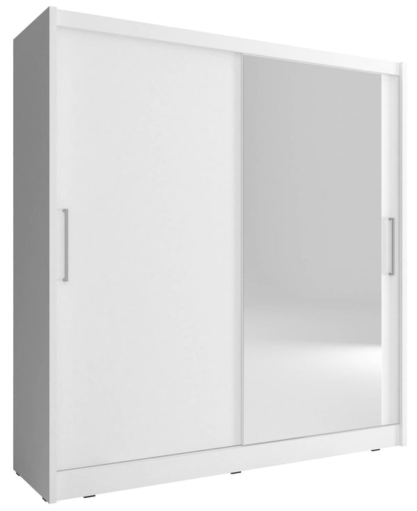 MAJA I Kleiderschrank Moderner Schwebetürenschrank mit Spiegelfront
