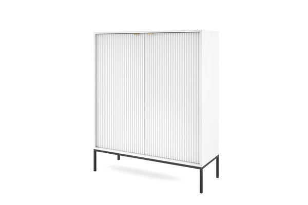 NOVA SANDS Highboard – 104 cm – Moderner Schrank mit Metallrahmen