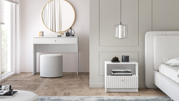 MELL & LUCY Schlafzimmer-Set – 4-teilig – Modern und funktional für stilvolle Räume