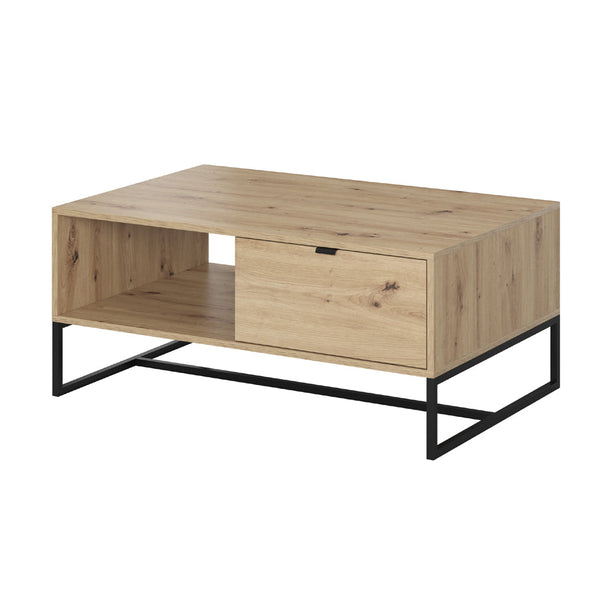 AMBER AL104 Couchtisch – 104 cm – Moderner Wohnzimmertisch mit Holzoptik