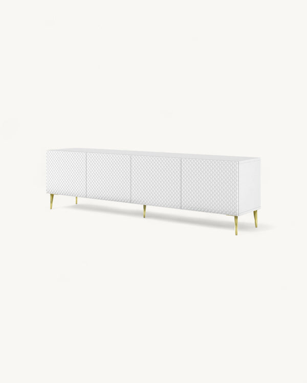 RAVENNA C Diamond TV-Lowboard – 200 cm – Mit Schubladen und Metallbeinen
