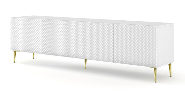 RAVENNA C Diamond TV-Lowboard – 200 cm – Mit Schubladen und Metallbeinen