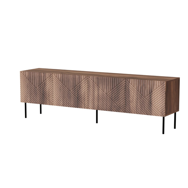 NOCCIOLA TV-Schrank – 190 cm – Modernes Lowboard mit Holzoptik und Push-to-Open