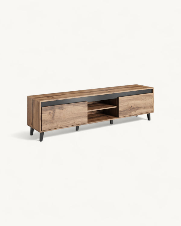 NORD II TV-Lowboard – 170 cm – Modernes Fernsehschrank mit Holzoptik