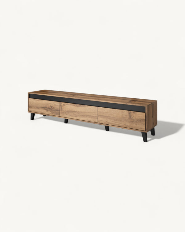 NORD I TV-Lowboard – 180 cm – Modernes Fernsehschrank mit Holzoptik