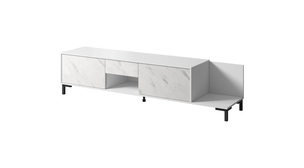 MARMO TV-Schrank – 195 cm – Modernes Lowboard mit Marmoroptik