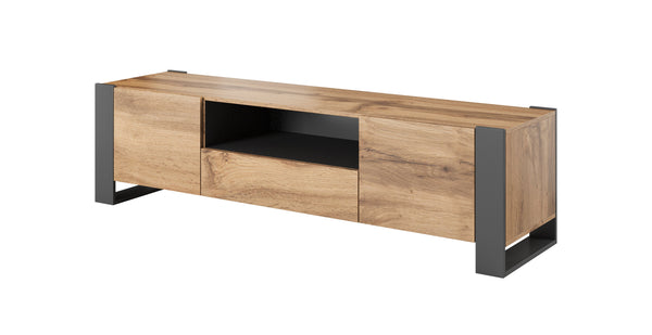 WOOD TV Stand – 180 cm – Modernes TV-Lowboard mit Metallkufen