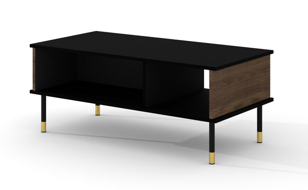 SHERWOOD Couchtisch – 110 cm – Moderner Wohnzimmertisch mit Ablagefächern