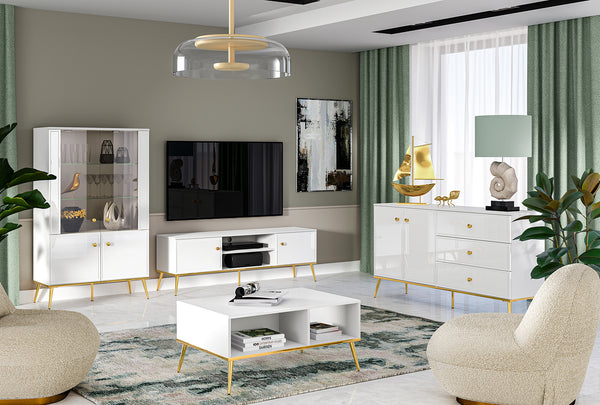 GOLDIN Wohnzimmer-Set – 4-teilig – Modern und funktional