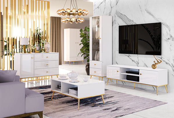 GOLDIN Wohnzimmer-Set – 5-teilig – Modern und kompatibel