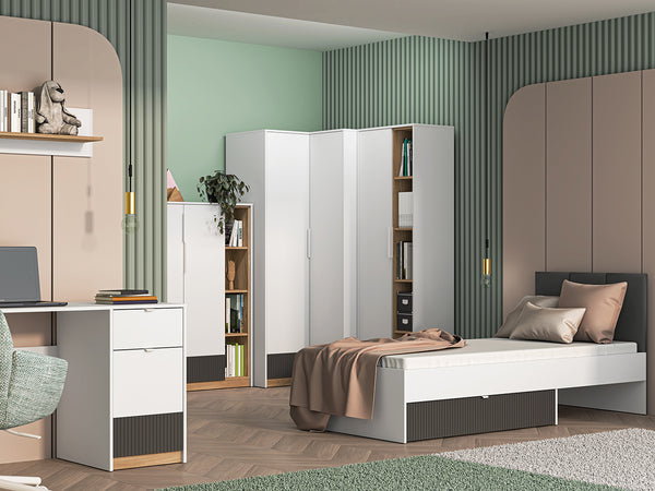 Schlafzimmer - Set - (TORINO) - 5 Teile - Moderne Optik und durchdachter Stauraum
