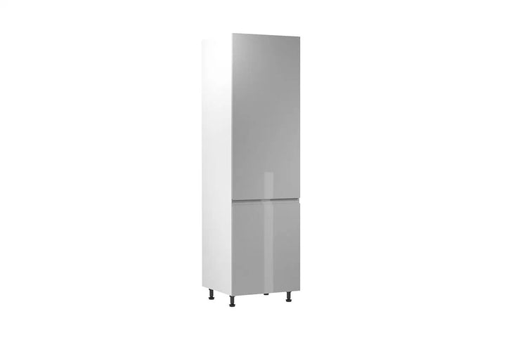 Kühlumbauschrank 60 cm - Aspen D60ZL-P/L Grau/Hochglanz - Hi Markt GmbH
