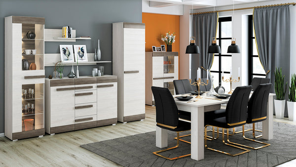 BLANCO Wohnzimmer-Set – 6 Teile – Stilvolles Design für Ihr Zuhause
